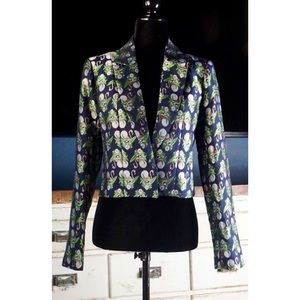 Anthropologie Alida Flamingo Cropped Blazer New XS